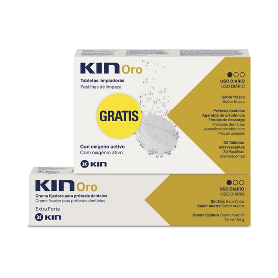 kin Oro Fixatief 75ml + Reinigingstabletten 30 st