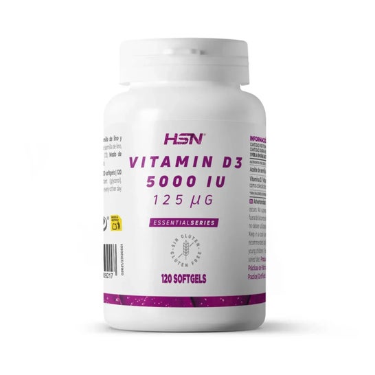 HSN Vitamina D3 5000UI 120 perlas