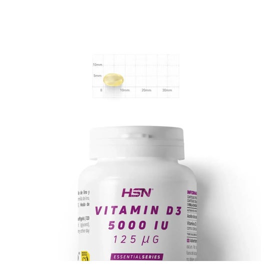 HSN Vitamina D3 5000 UI 120 Perlas