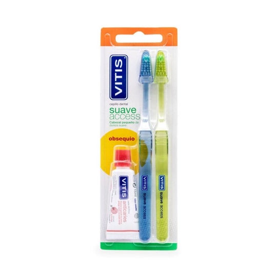 Vitis Access soft adult toothbrush 2 uts
