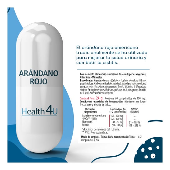H4U Arándano Rojo 60comp