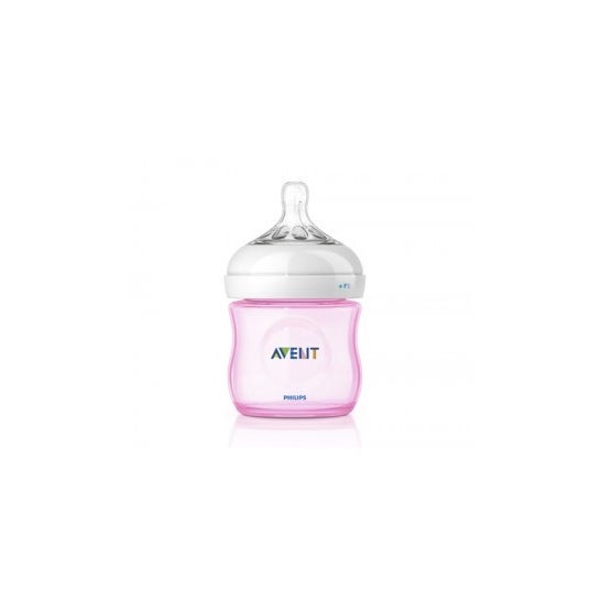 Avent Natural biberón rosa 125ml 1ud