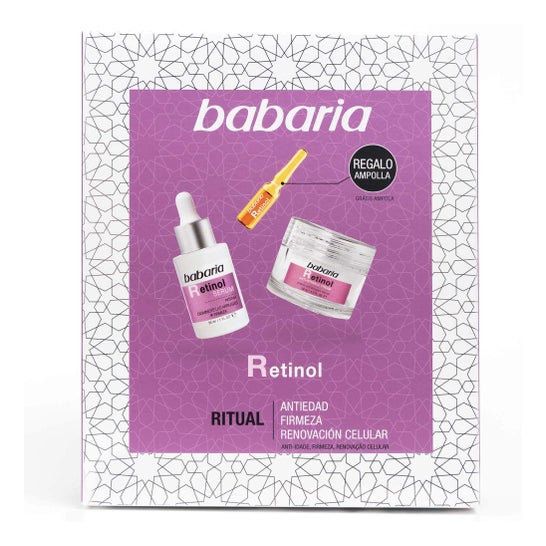Babaria Pack Retinol-Serum + Anti-Falten-Creme + Vitamin A