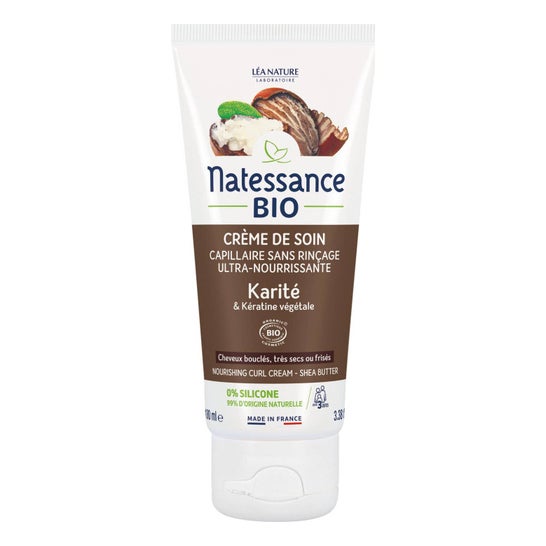 Natessance Crema Cuidado Capilar Sin Aclarado Karité 100ml