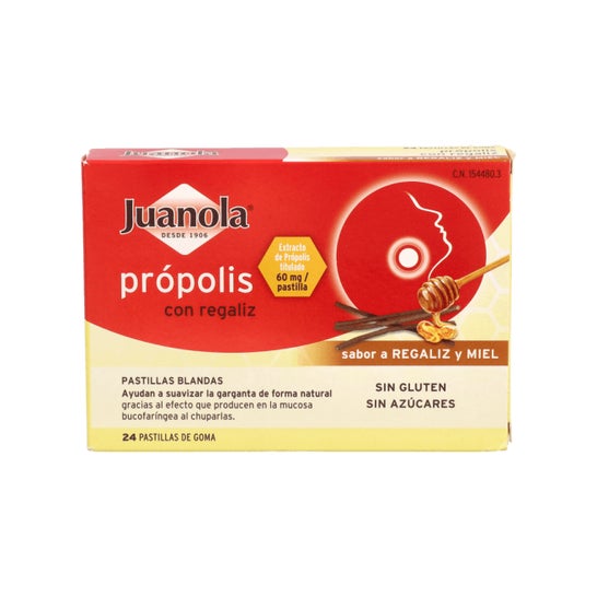 Juanola® propolis met drop smaak honing 24uds