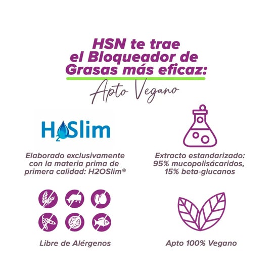 HSN Extracto de Agaricus Bisporus H2O Slim® 400mg 120vcaps