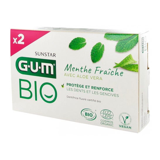Gum Bio Gel Dentifrico Fresh Mint 2x75ml