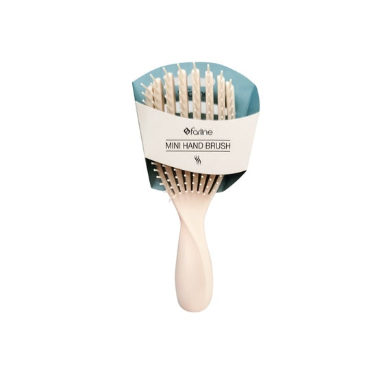 Farline Mini Travel Hair Brush Beige 1 pc