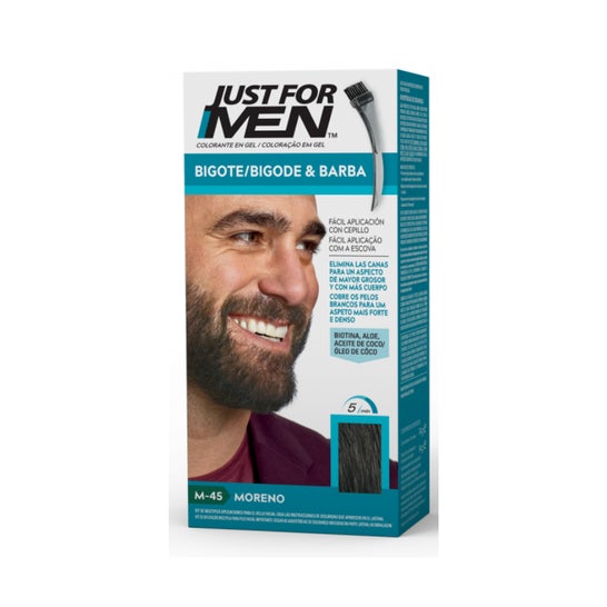 Just For Men gel colorante moreno para bigote y barba 30ml