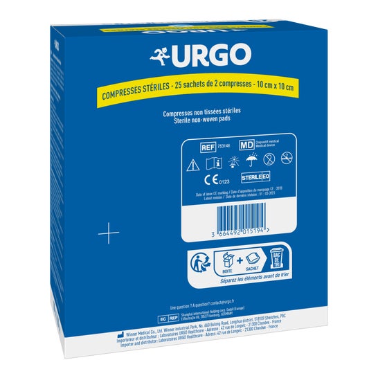 Urgo Compresas sin Tejer 10x10 cm 2x25 uds