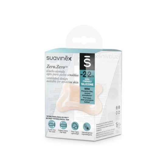 Suavinex Chupete Fisiológico Silicona SX Pro Mini -2-2m 1ud