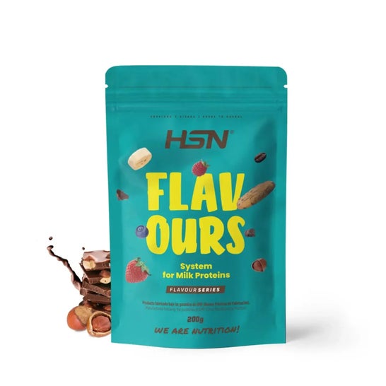 HSN Saborizante en Polvo para Proteínas Lácteas Chocolate y Avellanas 200g