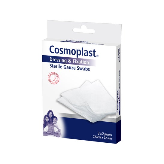 Cosmoplast gasas Esterilizadas 7,5 X7,5 cm 5 uds