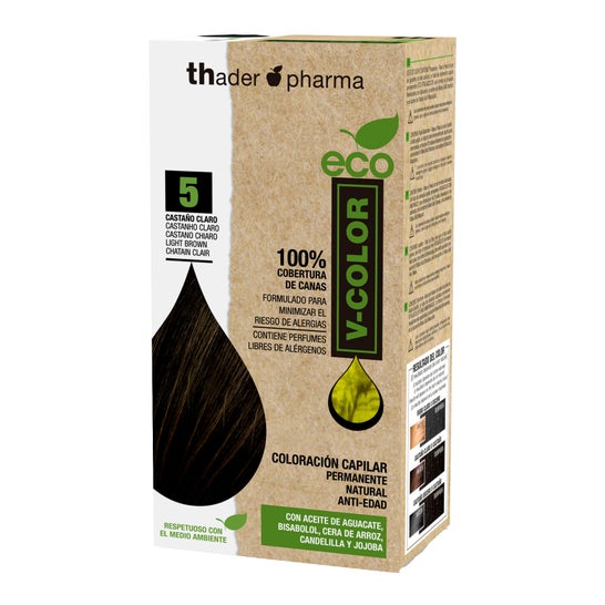 Thader Pharma Eco V-Color Tinte Cabello Sin Amoníaco Nro 5 1 ud