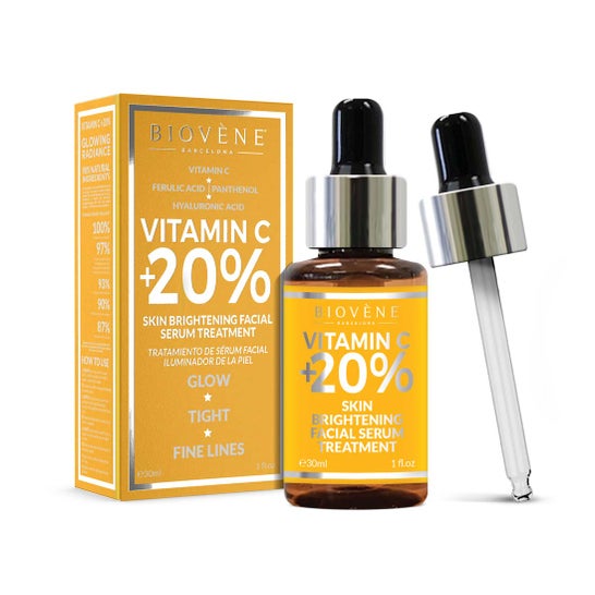 Biovène Vitamin C +20% Skin Brightening Facial Serum Treatment 30ml
