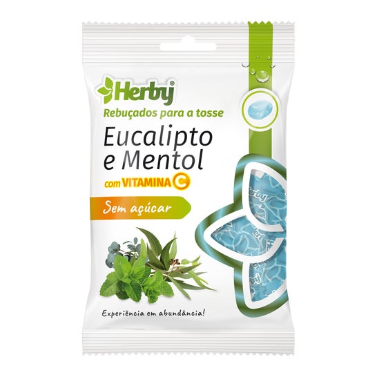 Herby Caramelos Eucalipto Mentol Con Vitamina C sin Azúcar 60g Herby Caramelos Eucalipto Mentol Con Vitamina C sin Azúcar 60g