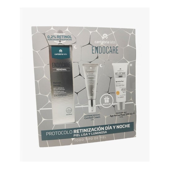 Endocare Set Retinol 0,2 Serum + Comfort Cream + Heliocare 360º