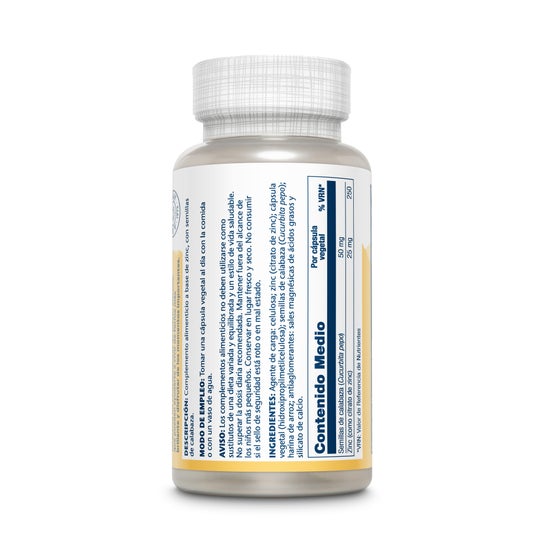 Solaray Zink-Zitrat 50mg 60caps