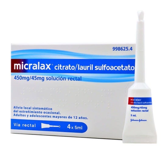 Microlax Solución Rectal Unidósis 4x5ml