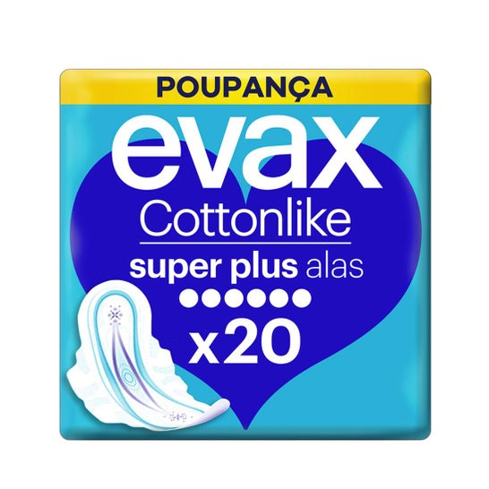 Evax Cottonlike Super Plus Abas 20 Unidades Evax Cottonlike Super Plus Abas 20 Unidades