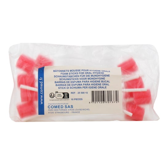 Comed Oral Care Foam Swabs 15 cm 10 pcs