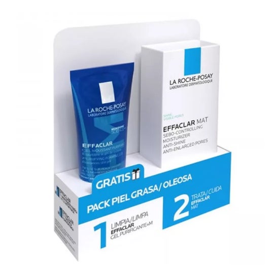 La Roche-Posay Pack Effaclar Mat 40 ml + Effaclar Gel Moussant 50 ml