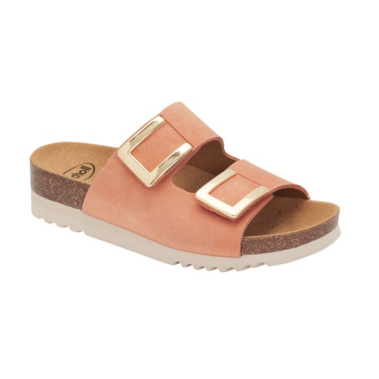 Scholl Monterey 2 Straps Nubuck Donna Salm T38 1 Paio