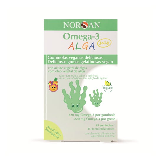 NORSAN Omega-3 ALGA Jelly +3 Años 45 Gominolas