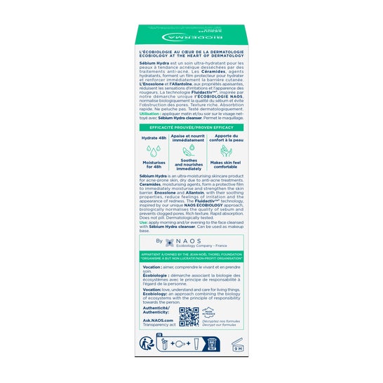 Bioderma Sébium Hydra Crema Coadyuvante 40ml