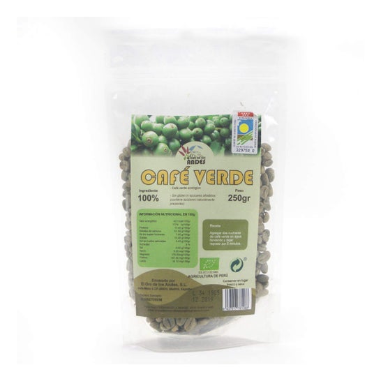 El Oro de los Andes Caffè Verde in Grani 950g