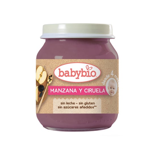 Babybio Manzana ciruelas (130g) - Alimentación del bebé