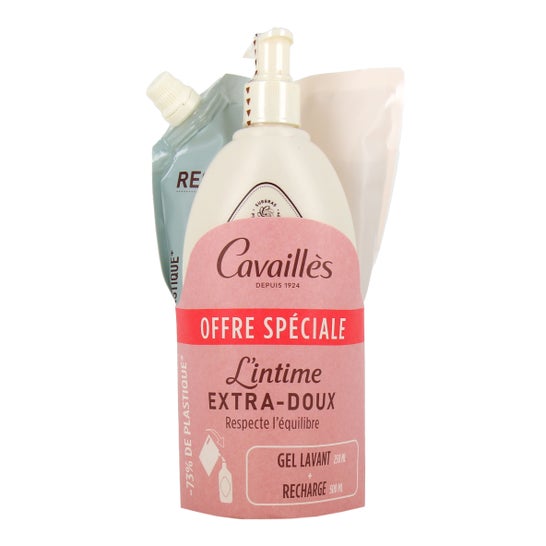 Cavaillès L'Intime Extra Suave Gel de Baño + Recarga