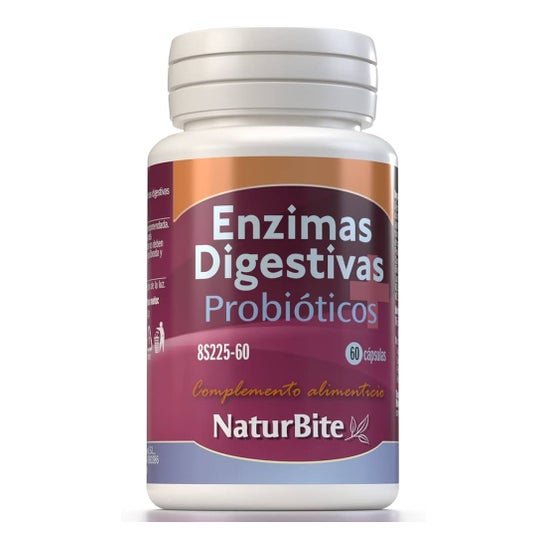 Naturbite Enzimas Digestivas + Probioticos 60caps