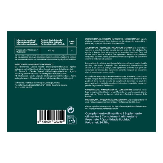 DocMorris Fitoesterole 400mg 60 Kapseln Verfallsdatum unter 6 Monaten