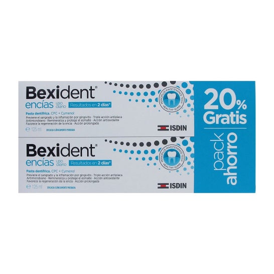 Bexident Dentifricio per uso quotidiano CPC + Cymenol 2x125ml