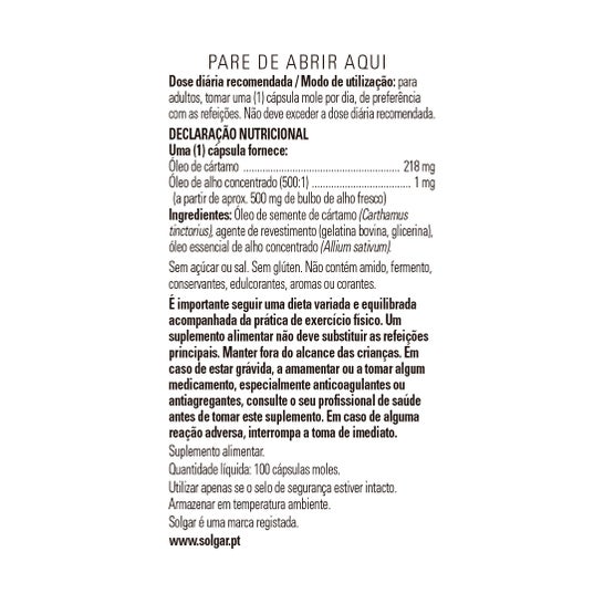 Solgar Aceite de Ajo 100 Perlas