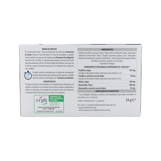 Aboca Sedivitax Tisana 20 uds