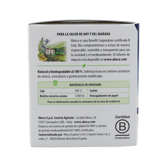 Aboca Sedivitax Tisana 20 uds