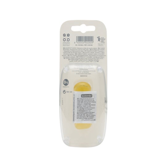 Suavinex® Fusion anatomische speen-latex speen voor meer dan 12 maanden 2uds