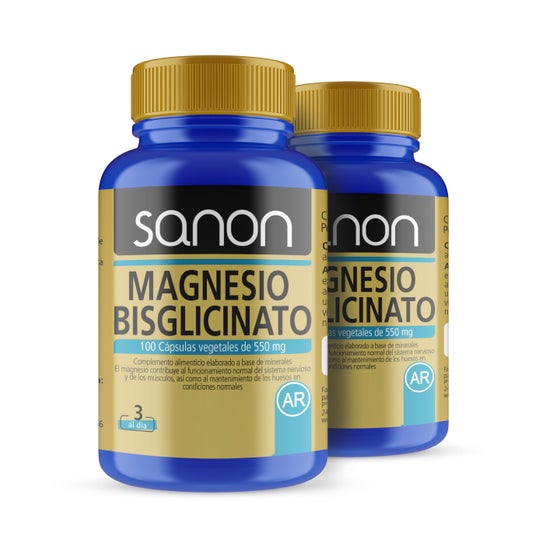 Sanon Pack Magnesio Bisglicinato 550mg 2x100caps