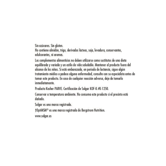 Solgar Fórmula Pelo Piel y Uñas 120comp