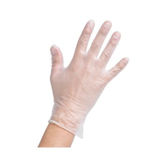 Genové guantes dermatológico algodón T-mediana 2uds