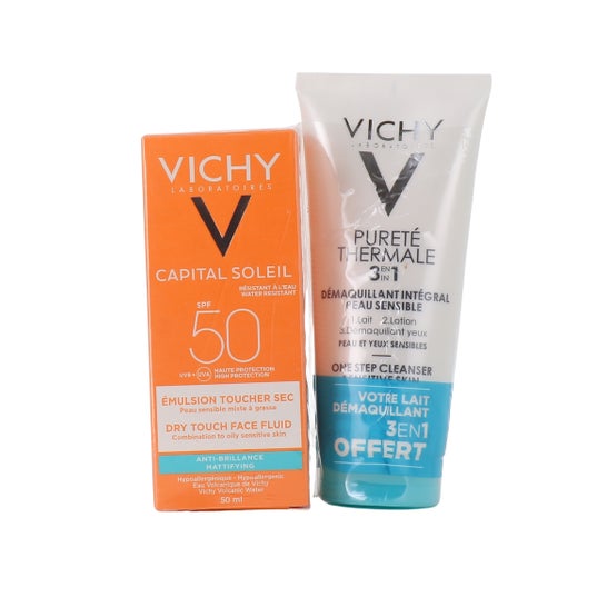 Vichy Set Capital Soleil Emulsion Fps50 50ml + Limpiador 100ml