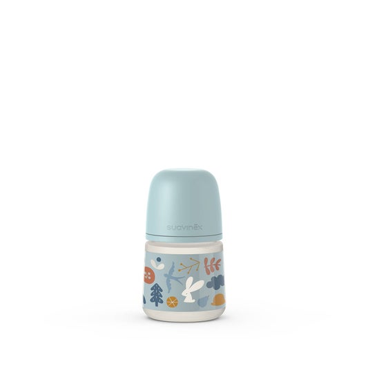 Suavinex Biberón Simétrico Sx Pro Silicona Lento +0m Into the Forest Azul 150ml 1ud