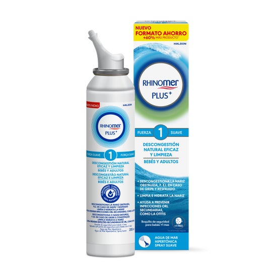Rhinomer Plus Fuerza 1 Bebés y Adultos 200ml