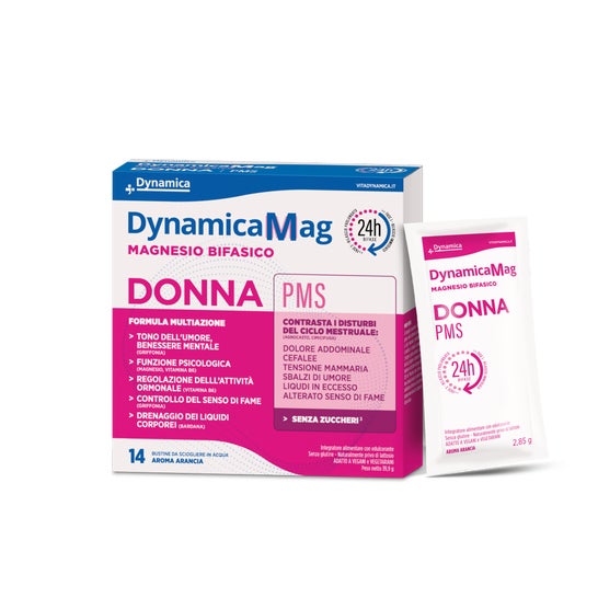 Dynamica DynamicaMag Mujer PMS Magnesio Bifásico 14 Sobres