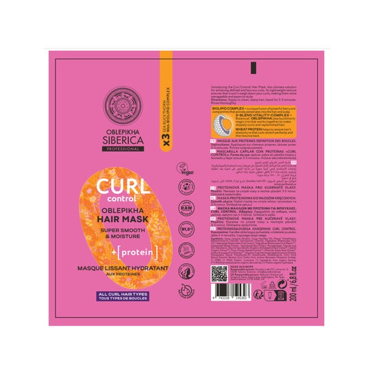 Natura Siberica Oblepikha Mascarilla Capilar Curl Control 200 ml
