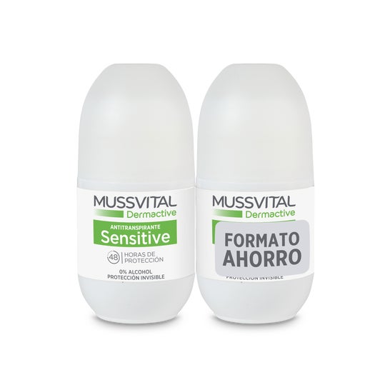 Mussvital Dermactive Antitranspirante Sensitive 2x75ml