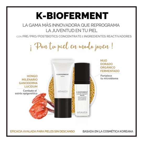 Atashi Cofre Ritual K-Bioferment Sérum + Crema Antiedad Revitalizante Atashi Cofre Ritual K-Bioferment Sérum + Crema Antiedad Revitalizante