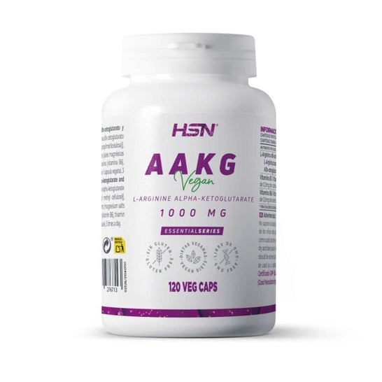 HSN Arginina Alfa-Cetoglutarato 1000mg AAKG 120vcaps